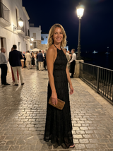 Madeline | Tiered Halter Maxi Dress