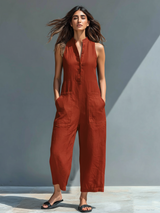 Linnet | Elegant Black Wide-Leg Jumpsuit