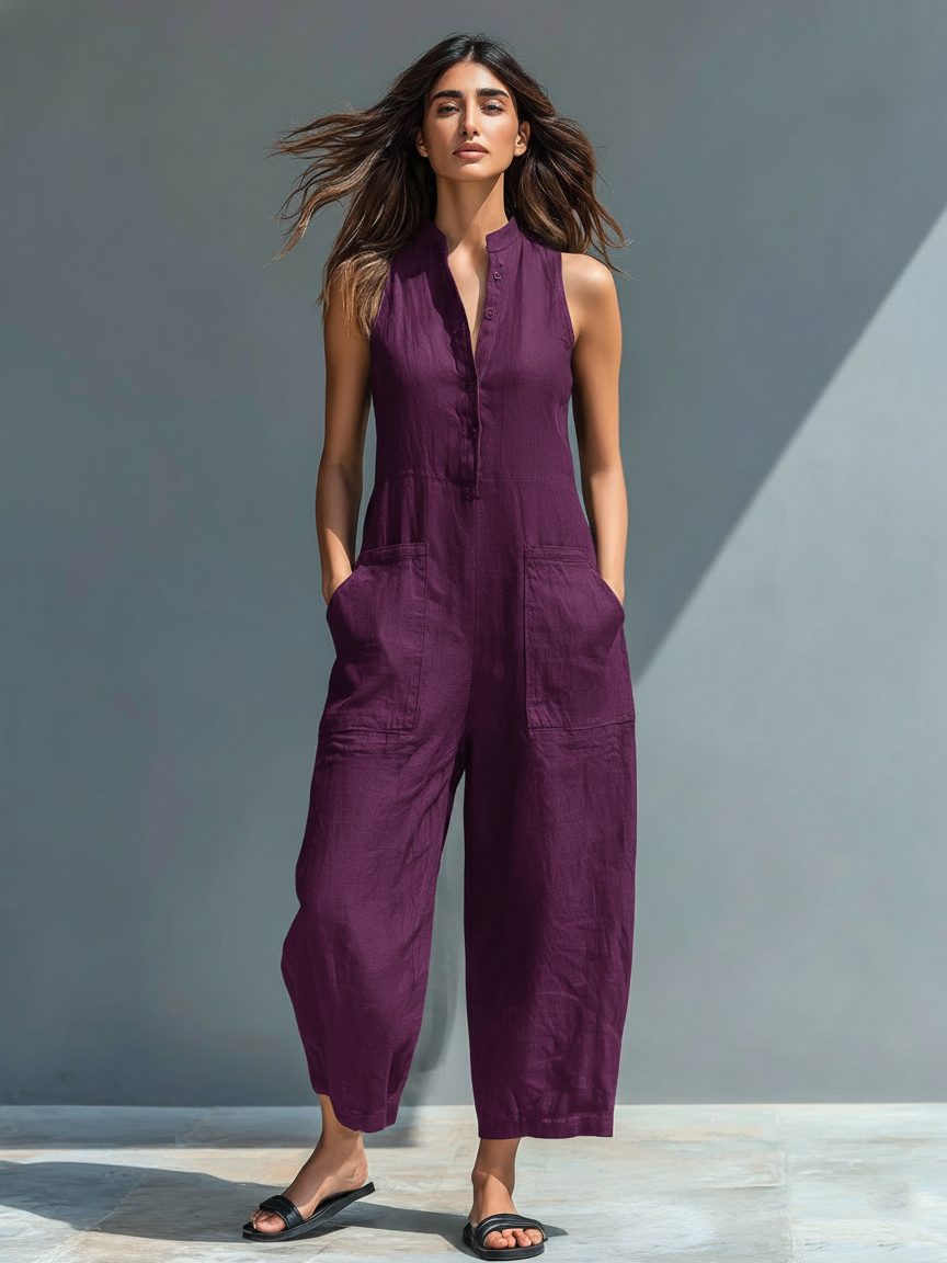 Linnet | Elegant Black Wide-Leg Jumpsuit