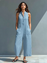 Linnet | Elegant Black Wide-Leg Jumpsuit