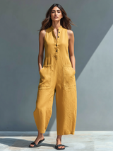 Linnet | Elegant Black Wide-Leg Jumpsuit