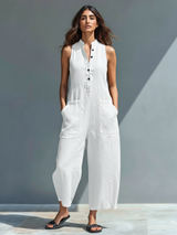 Linnet | Elegant Black Wide-Leg Jumpsuit