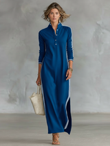 Suki | Maxi Shirtdress in Black