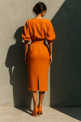 Lucia | Two-Piece Top & Midi Skirt Set