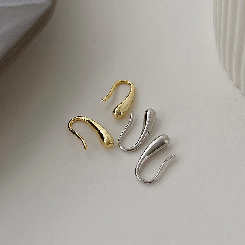 Karen | Polished Drop Sterling Earrings