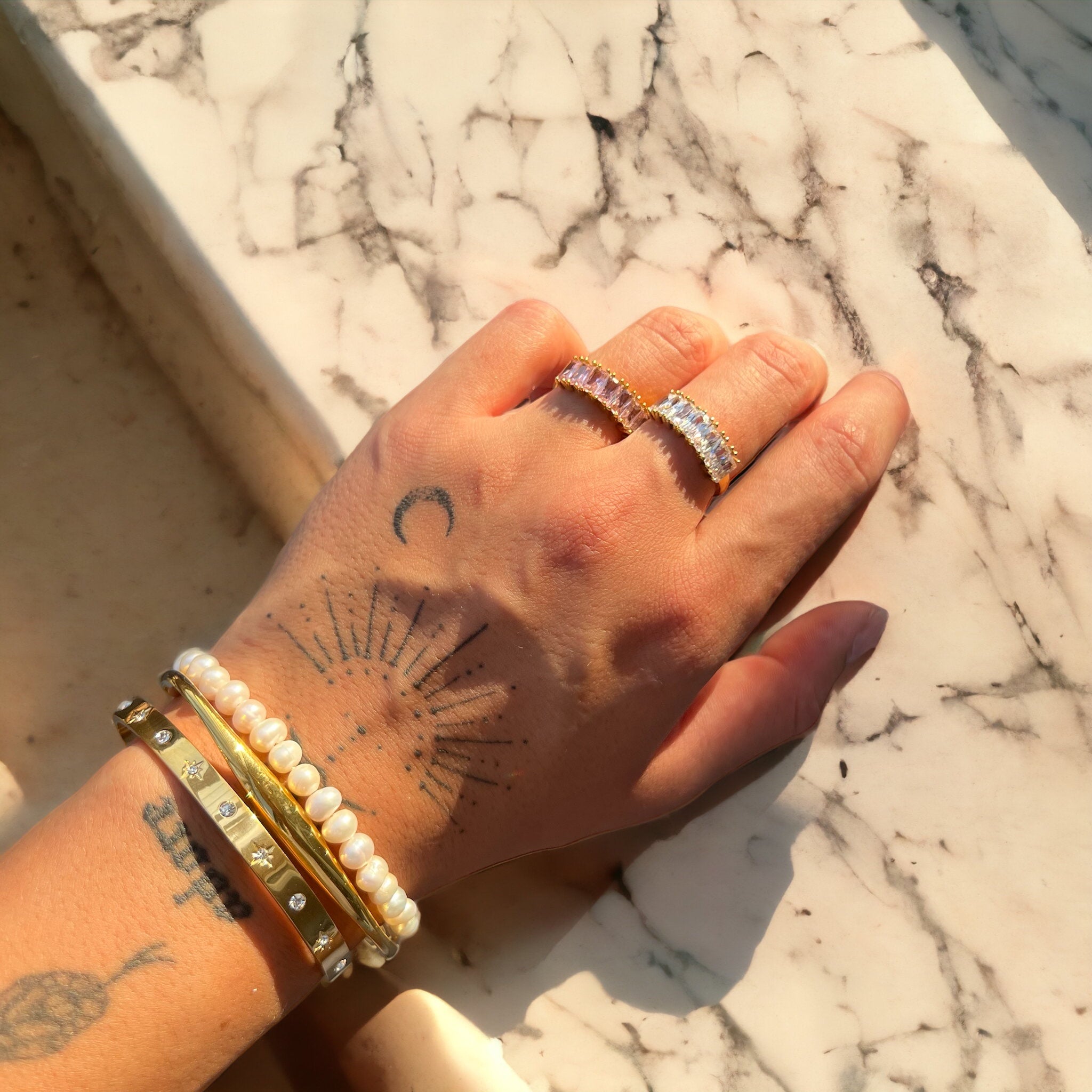 Evangelina | Stackable Shimmer Ring