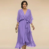 Tatiana | Lightweight Wrap Midi Dress