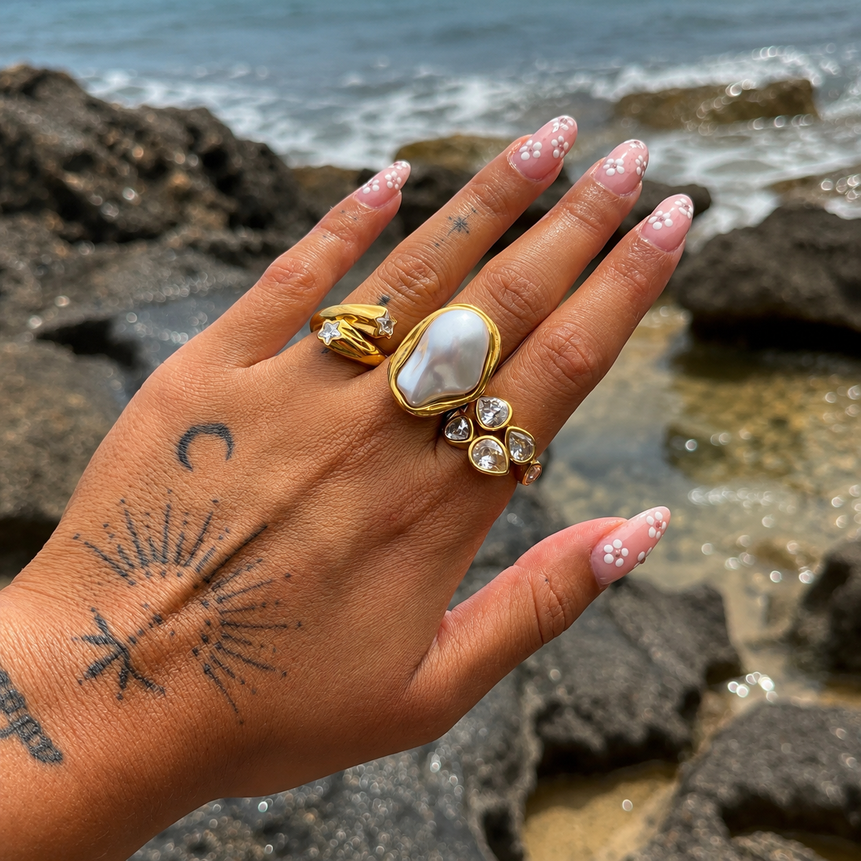 Braelynn | Lustre Adjustable Crystal Ring