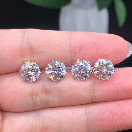 Mackenzie | Polished White Gold Drop Earrings