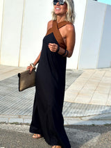 Candace | Open-Back Halterneck Evening Dress