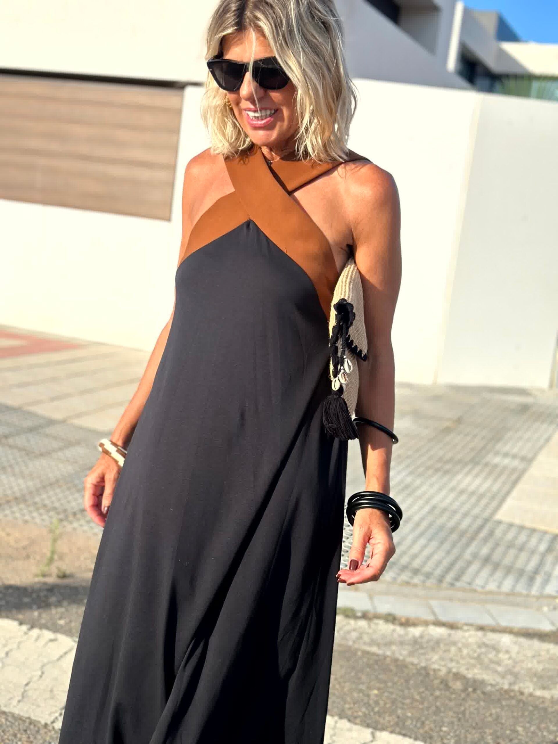 Candace | Open-Back Halterneck Evening Dress