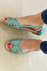 Vaylene | Golden Strap Sandals