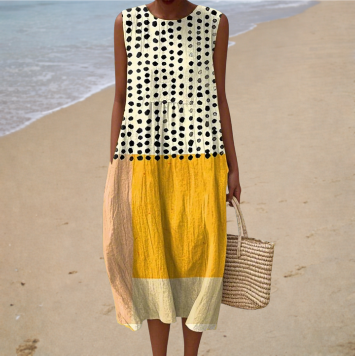 Rosina | Long Graphic Maxi Dress