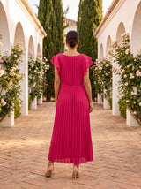 Urania | Flowing Pleated Maxi Dress