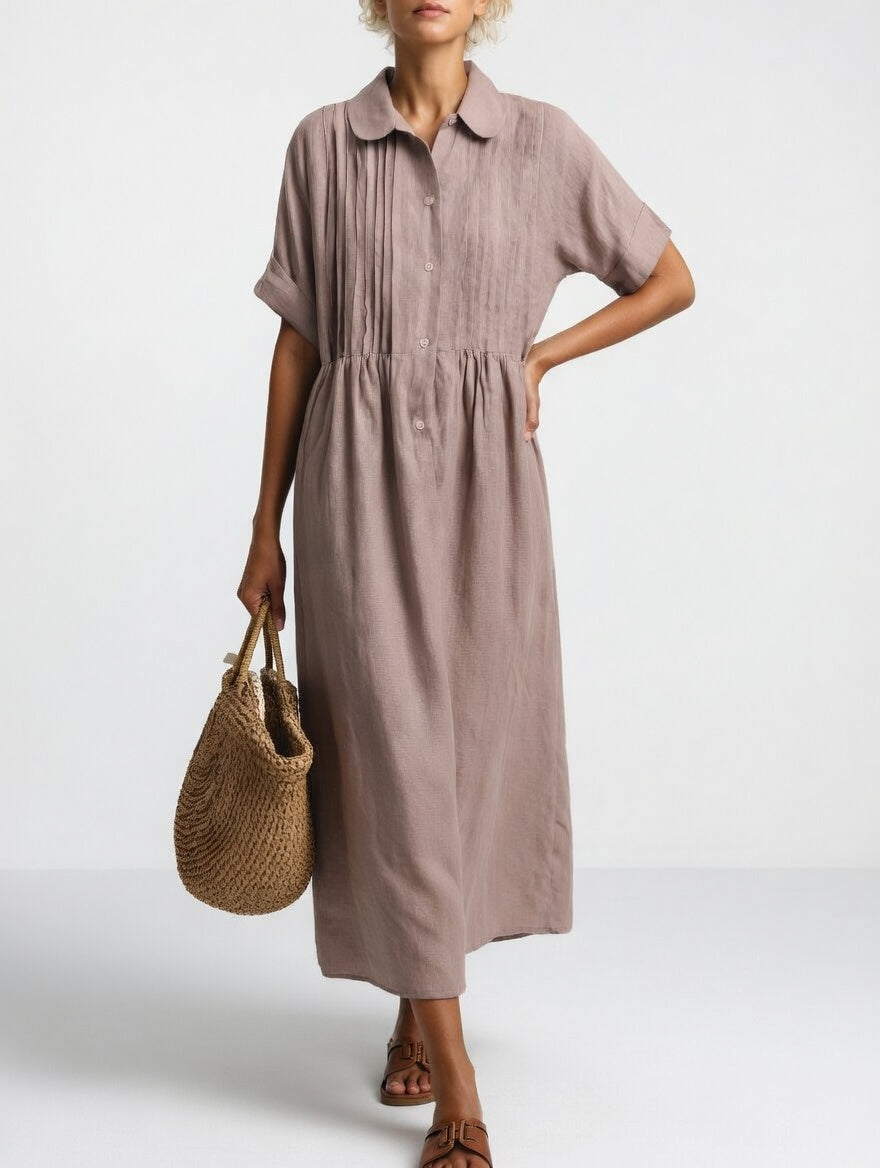 Perla | Flowing Chiffon Midi Dress