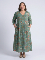 Ragna | Floral V-Neck Maxi Dress