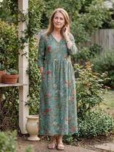 Ragna | Floral V-Neck Maxi Dress