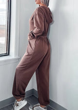 Cleo | Cozy Hooded Oversized Jumpsuit