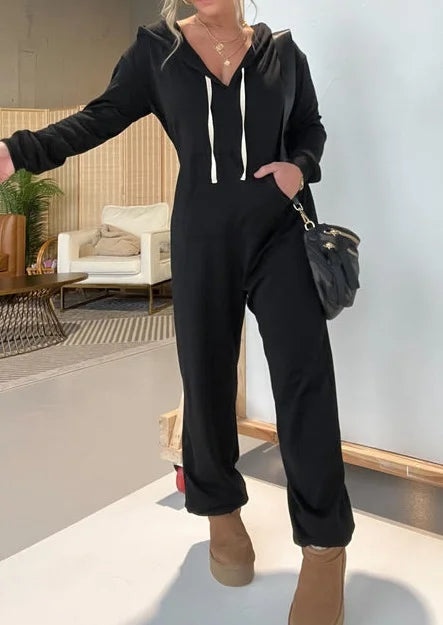 Cleo | Cozy Hooded Oversized Jumpsuit