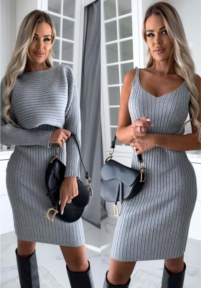 Celeste | Ribbed Knit Two-Piece Set