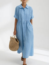 Perla | Flowing Chiffon Midi Dress