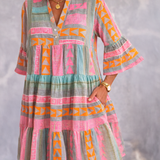 Tuesday | Flowing Print Midi Dress