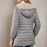 Céleste | Quilted Knee-Length Hooded Jacket