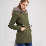 Élise | Velvet-Trimmed Winter Parka