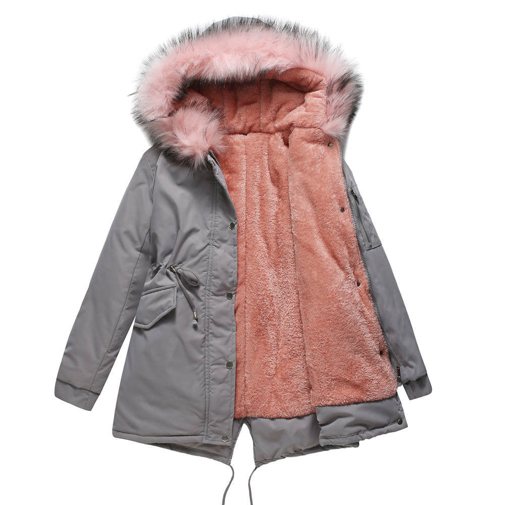 Élise | Velvet-Trimmed Winter Parka