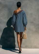 Fira | One-Shoulder Striped Mini Dress