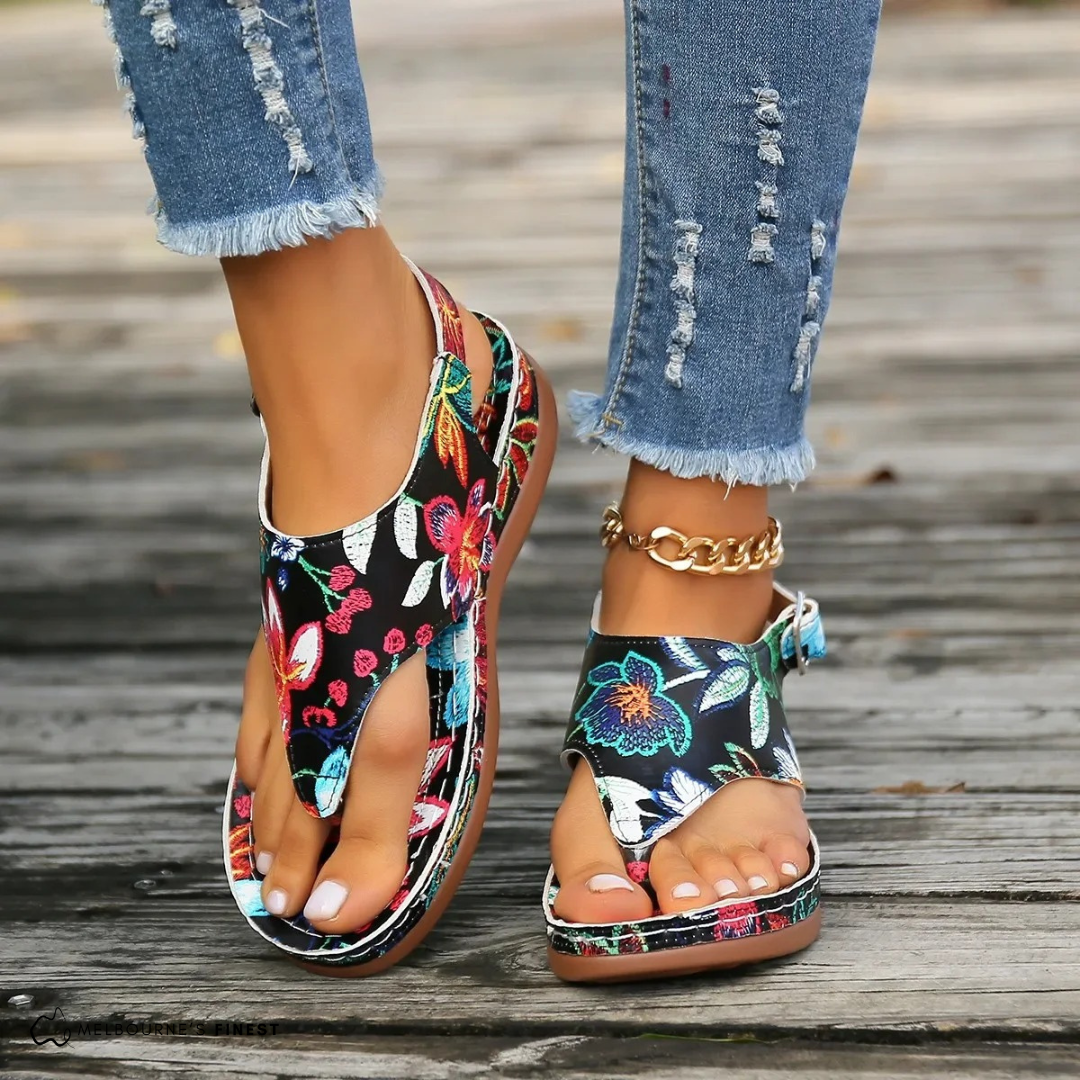 Mae | Orthopedic Floral Comfort Sandal