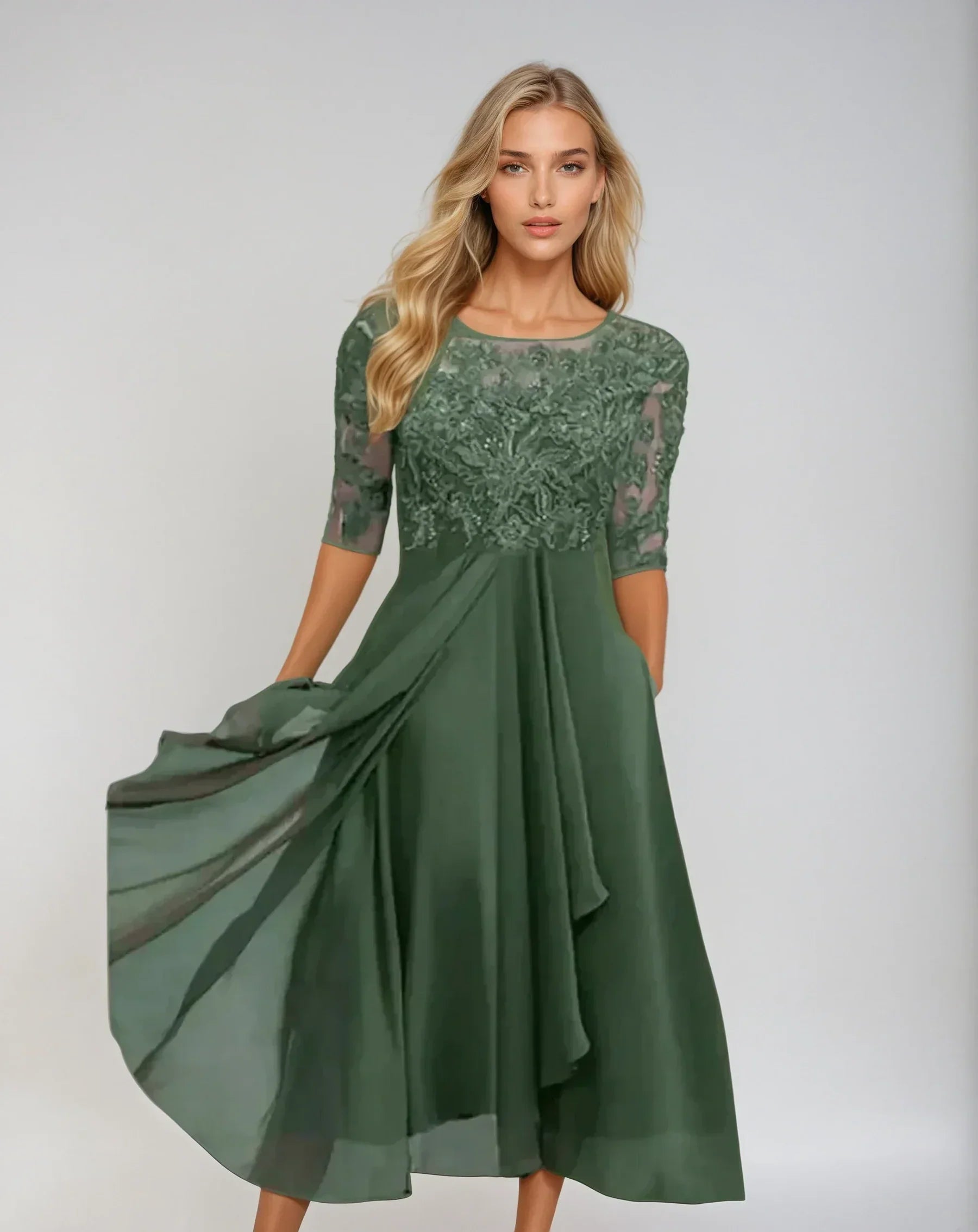 Ida | Elegant Lace Evening Dress