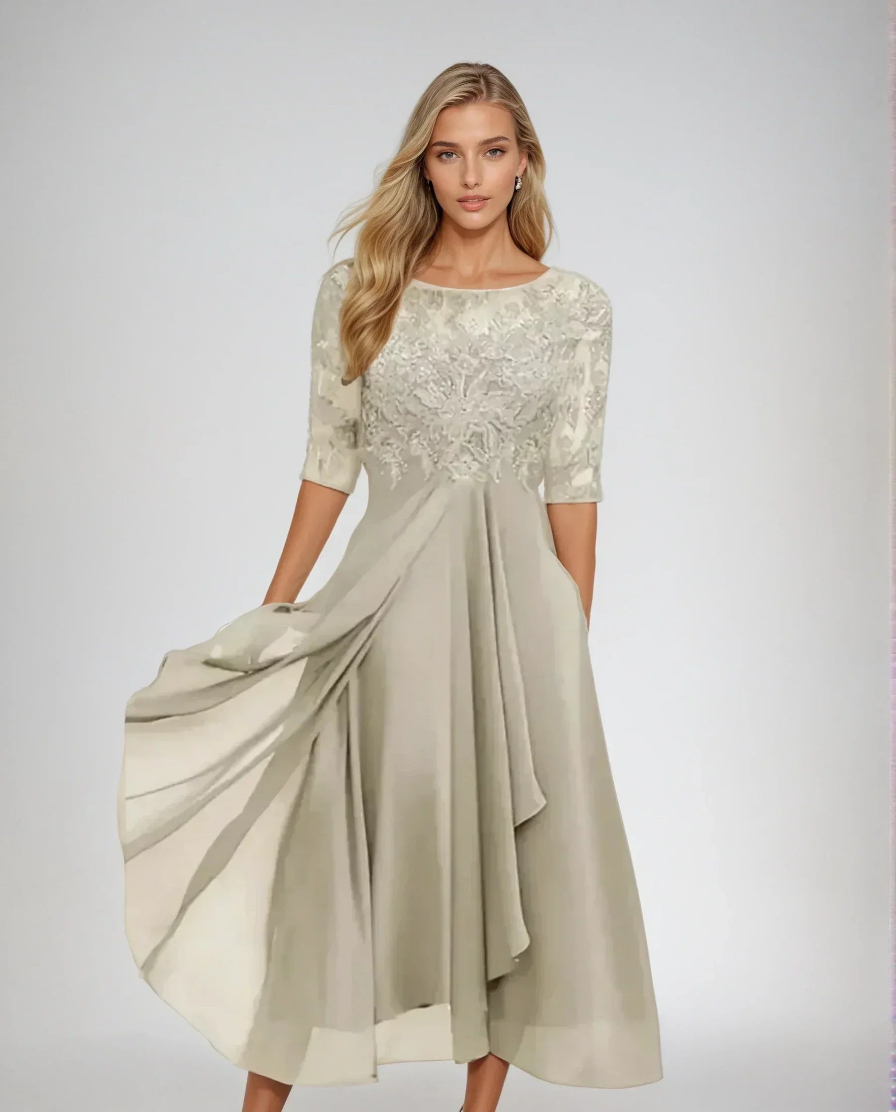 Flavia | Elegant Lace Evening Dress