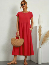Phyllis | Pleated Midi Dress