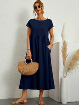 Phyllis | Pleated Midi Dress