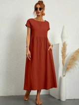 Phyllis | Pleated Midi Dress
