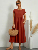 Phyllis | Pleated Midi Dress