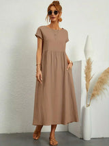 Phyllis | Pleated Midi Dress