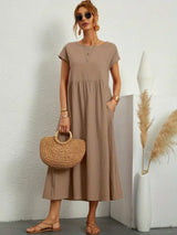 Phyllis | Pleated Midi Dress