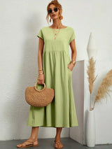 Phyllis | Pleated Midi Dress