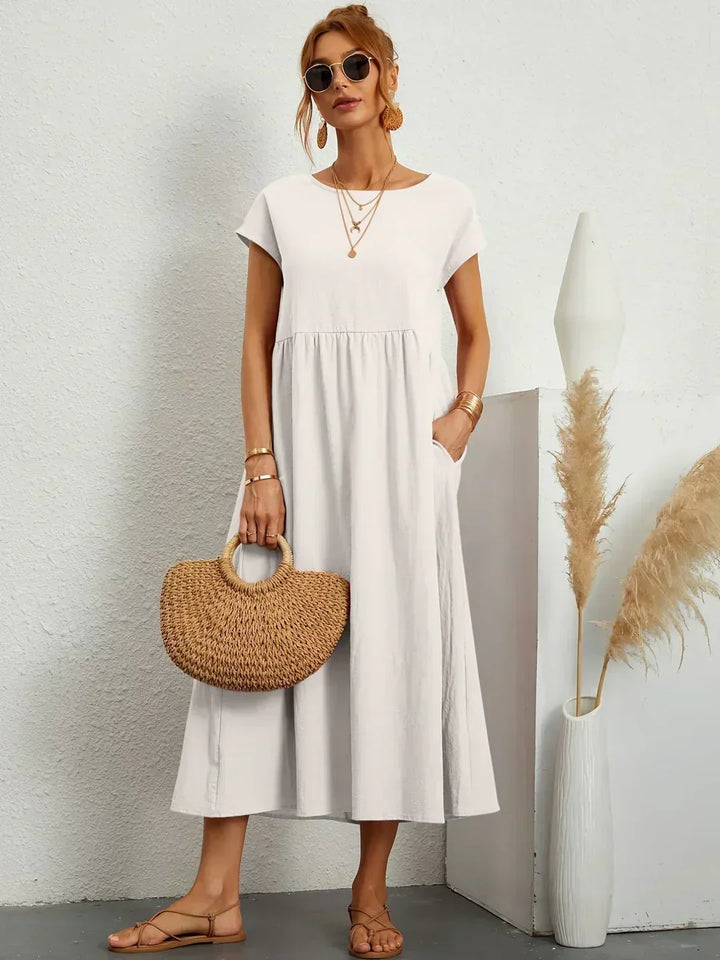 Phyllis | Pleated Midi Dress