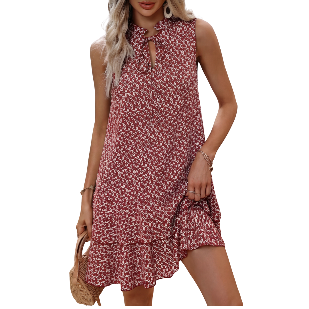 Zara | Bohemian Printed Strappy Midi Dress