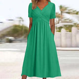 Alease | Elegant A-Line Midi Dress