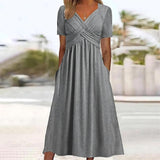 Alease | Elegant A-Line Midi Dress