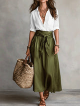 Juliana | Tie-Waist Midi Set