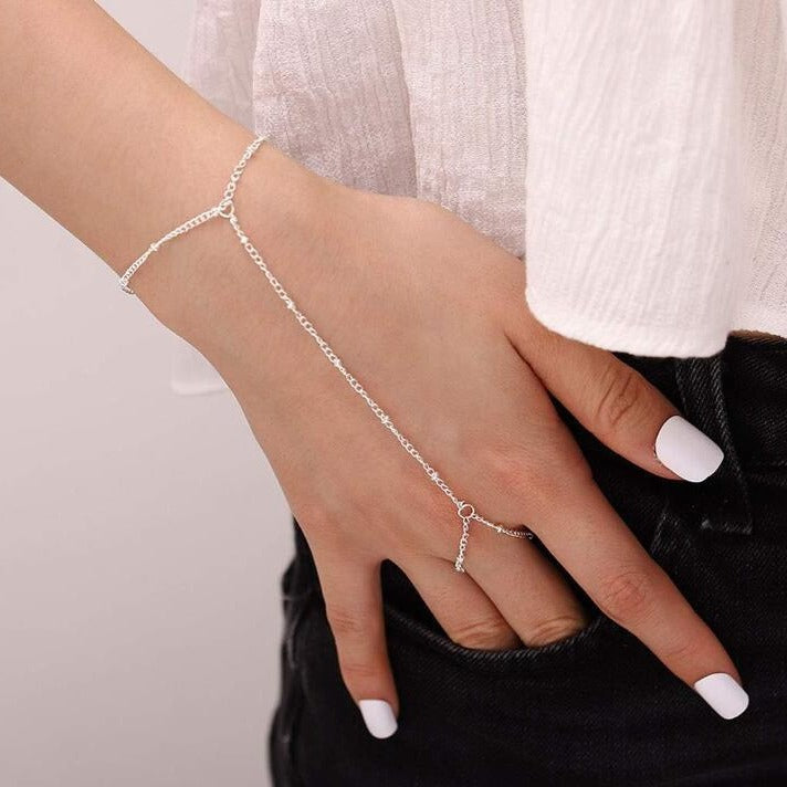 Maren | Dainty Hand Chain Bracelet