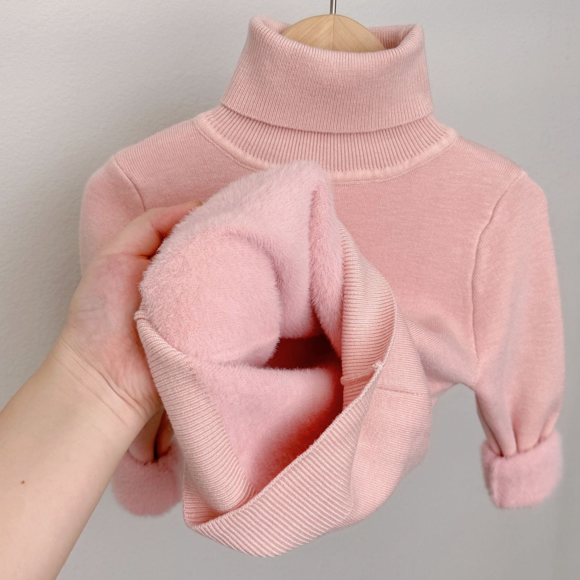 Lumi | Fleece-Lined Turtleneck Knit Sweater