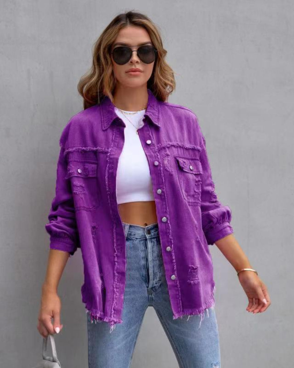 Vivienne | Relaxed Drop Shoulder Collared Jacket