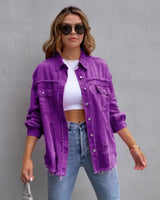 Vivienne | Relaxed Drop Shoulder Collared Jacket
