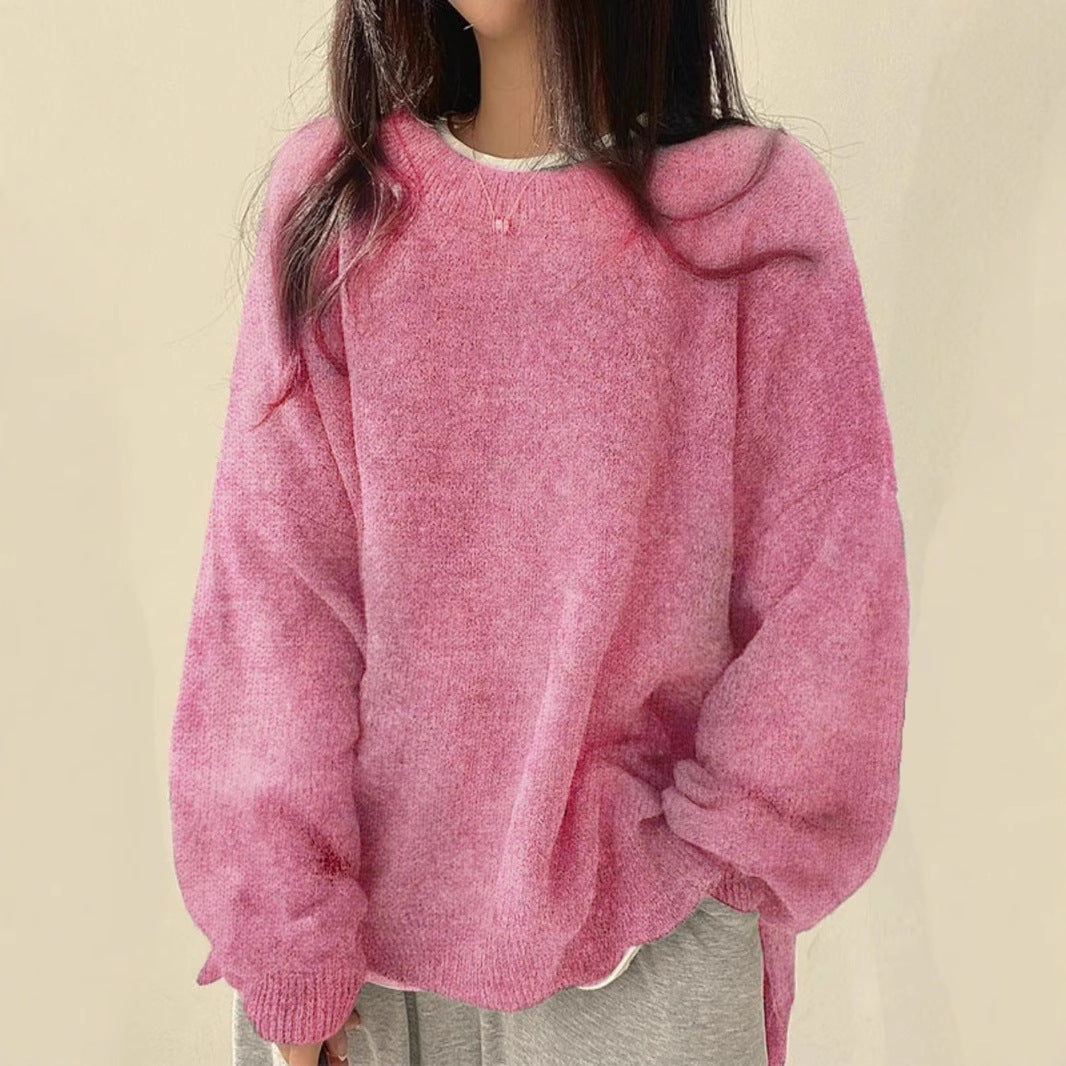 Camille | Oversized Knit Round Neck Sweater